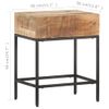 Mesa Auxiliar | Mesita Auxiliar | Mesa De Café De Madera De Mango Maciza 40x30x50 Cm Cfw771241