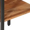 Mesa Auxiliar | Mesita Auxiliar | Mesa De Café De Madera Maciza Acacia Y Hierro 35x35x45 Cm Cfw771247