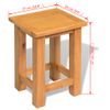 Mesa Auxiliar | Mesita Auxiliar | Mesa De Café De Madera Maciza De Roble 27x24x37 Cm Cfw771262