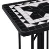 Mesa Auxiliar | Mesita Auxiliar | Mesa De Café De Mosaico Cerámica Negro Y Blanco Cfw771273