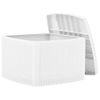 Mesa Auxiliar | Mesita Auxiliar | Mesa De Café De Plástico Blanco 54x54x36,5 Cm Cfw771276