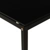 Mesa Auxiliar | Mesita Auxiliar | Mesa De Café De Vidrio Templado Negro 40x40x60 Cm Cfw771282