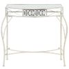 Mesa Auxiliar | Mesita Auxiliar | Mesa De Café Estilo Francés Metal 82x39x76 Cm Blanca Cfw771285