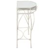 Mesa Auxiliar | Mesita Auxiliar | Mesa De Café Estilo Francés Metal 82x39x76 Cm Blanca Cfw771285