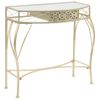 Mesa Auxiliar | Mesita Auxiliar | Mesa De Café Estilo Francés Metal 82x39x76 Cm Dorada Cfw771286