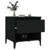 Mesa Auxiliar | Mesita Auxiliar | Mesa De Café Madera Contrachapada Negro 50x46x50 Cm Cfw771324