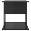 Mesa Auxiliar | Mesita Auxiliar | Mesa De Café Madera Contrachapada Negro Brillante 45x45x48 Cm Cfw771326