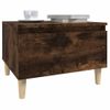 Mesa Auxiliar | Mesita Auxiliar | Mesa De Café Madera Contrachapada Roble Ahumado 50x46x35 Cm Cfw771340