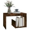 Mesa Auxiliar | Mesita Auxiliar | Mesa De Café Madera Contrachapada Roble Ahumado 59x36x38 Cm Cfw771344