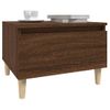 Mesa Auxiliar | Mesita Auxiliar | Mesa De Café Madera Contrachapada Roble Marrón 50x46x35 Cm Cfw771347