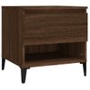 Mesa Auxiliar | Mesita Auxiliar | Mesa De Café Madera Contrachapada Roble Marrón 50x46x50 Cm Cfw771349