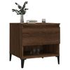 Mesa Auxiliar | Mesita Auxiliar | Mesa De Café Madera Contrachapada Roble Marrón 50x46x50 Cm Cfw771349