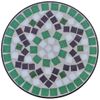 Mesa Auxiliar | Mesita Auxiliar | Mesa De Café Mosaico Para Plantas Verde Y Blanca Cfw771379