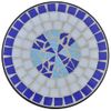 Mesa Auxiliar | Mesita Auxiliar | Mesa De Café Para Plantas Mosaico Azul Y Blanco Cfw771381