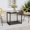 Mesa Auxiliar | Mesita Auxiliar | Mesa De Café Ratán Sintético Negro 55x45x49 Cm Cfw771389