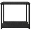 Mesa Auxiliar | Mesita Auxiliar | Mesa De Café Ratán Sintético Negro 55x45x49 Cm Cfw771389