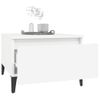 2 Uds Mesas Auxiliares | Mesita Auxiliar | Mesa De Café Madera Contrachapada Blanco 50x46x35 Cm Cfw775704