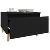 2 Uds Mesas Auxiliares | Mesita Auxiliar | Mesa De Café Madera Contrachapada Negro 50x46x35 Cm Cfw775709