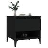 2 Uds Mesas Auxiliares | Mesita Auxiliar | Mesa De Café Madera Contrachapada Negro 50x46x50 Cm Cfw775711