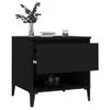 2 Uds Mesas Auxiliares | Mesita Auxiliar | Mesa De Café Madera Contrachapada Negro 50x46x50 Cm Cfw775711