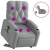 Sillón De Masaje | Sillón De Salón | Silla Eléctrico Reclinable Elevable Tela Gris Clarocfw791727