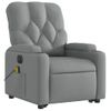 Sillón De Masaje | Sillón De Salón | Silla Eléctrico Reclinable Elevable Tela Gris Clarocfw791727