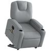 Sillón De Masaje | Sillón De Salón | Silla Eléctrico Reclinable Elevable Tela Gris Clarocfw791736