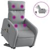 Sillón De Masaje | Sillón De Salón | Silla Eléctrico Reclinable Elevable Tela Gris Clarocfw791740