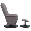 Sillón De Masaje | Sillón De Salón | Silla Reclinable Con Reposapiés Cuero Sintético Griscfw791825