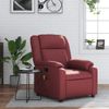 Sillón De Masaje | Sillón De Salón | Silla Reclinable Cuero Sintético Rojo Tintocfw791878