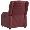 Sillón De Masaje | Sillón De Salón | Silla Reclinable Cuero Sintético Rojo Tintocfw791878