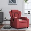 Sillón De Masaje | Sillón De Salón | Silla Reclinable Cuero Sintético Rojo Tintocfw791880