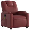 Sillón De Masaje | Sillón De Salón | Silla Reclinable Cuero Sintético Rojo Tintocfw791886