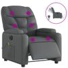 Sillón De Masaje | Sillón De Salón | Silla Reclinable Eléctrico Cuero Sintético Griscfw791978