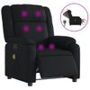 Sillón De Masaje | Sillón De Salón | Silla Reclinable Eléctrico Cuero Sintético Negrocfw791988