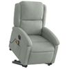 Sillón De Masaje | Sillón De Salón | Silla Reclinable Elevable Terciopelo Gris Clarocfw792001