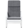 Sillón De Relax | Sillón De Salón | Silla Relax Con Taburete Tela Gris Oscurocfw792028