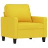 Sillón De Salón | Silla | Sillón De Tela Amarillo Claro 60 Cmcfw792099