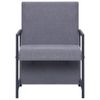 Sillón De Salón | Silla | Sillón De Tela Gris Clarocfw792113