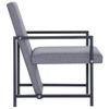 Sillón De Salón | Silla | Sillón De Tela Gris Clarocfw792113