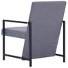 Sillón De Salón | Silla | Sillón De Tela Gris Clarocfw792113