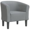 Sillón De Salón | Silla | Sillón De Tela Gris Clarocfw792116