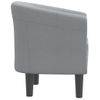 Sillón De Salón | Silla | Sillón De Tela Gris Clarocfw792116