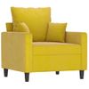 Sillón De Salón | Silla | Sillón De Terciopelo Amarillo 60 Cmcfw792164