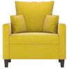 Sillón De Salón | Silla | Sillón De Terciopelo Amarillo 60 Cmcfw792164