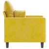 Sillón De Salón | Silla | Sillón De Terciopelo Amarillo 60 Cmcfw792164