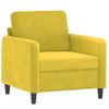 Sillón De Salón | Silla | Sillón De Terciopelo Amarillo 60 Cmcfw792165