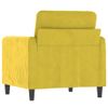 Sillón De Salón | Silla | Sillón De Terciopelo Amarillo 60 Cmcfw792165