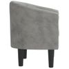 Sillón De Salón | Silla | Sillón De Terciopelo Gris Clarocfw792183