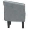 Sillón De Salón | Silla | Sillón De Terciopelo Gris Oscurocfw792193